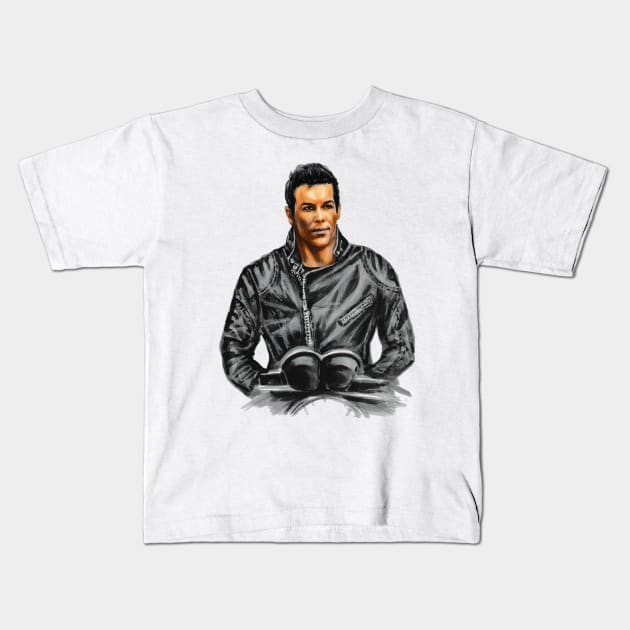 Mario Casas Kids T-Shirt by Svetlana Pelin